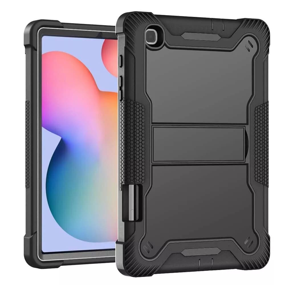 Techsuit Ochranný kryt Rugged TabShell + ochranná fólia na displej - Samsung Galaxy Tab S6 Lite 10.4 P610/P615 - Čierna KF2327013