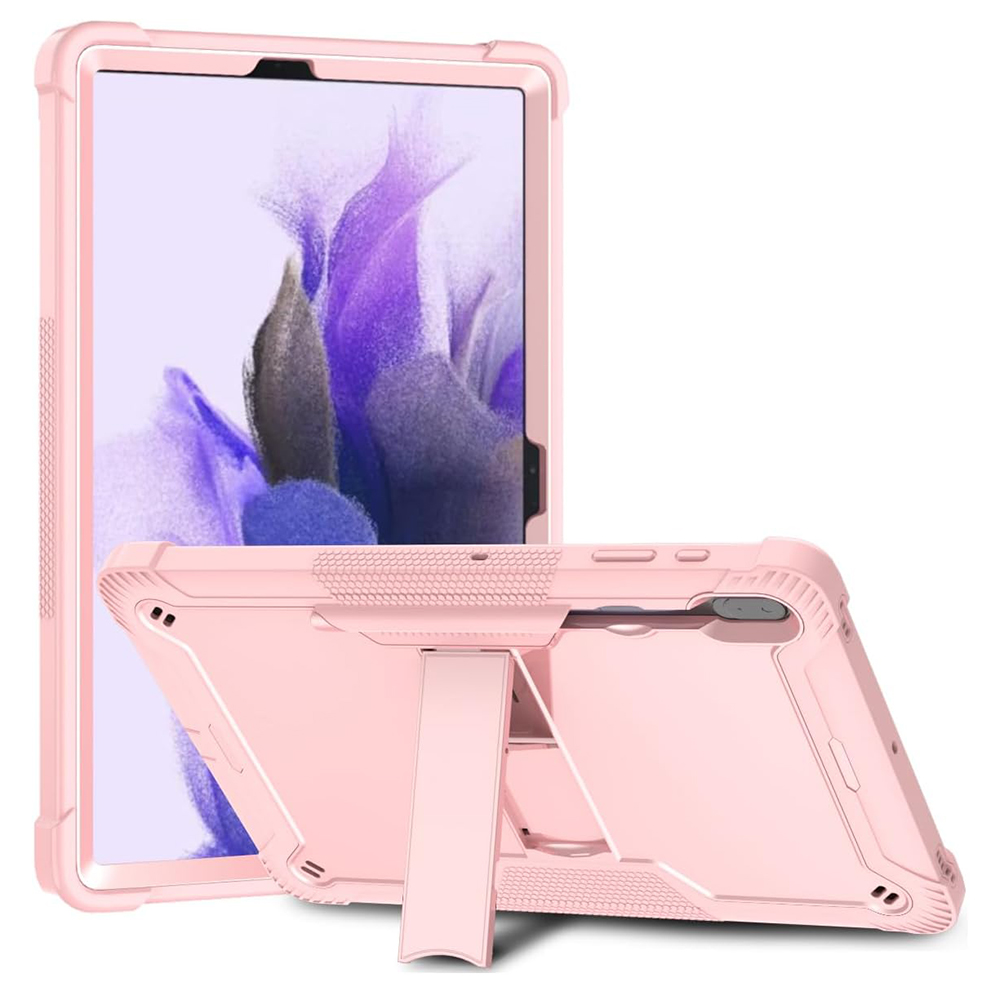 Techsuit Ochranný kryt Rugged TabShell + ochranná fólia na displej - Samsung Galaxy Tab S7 Plus / S8 Plus - Ružovo Zlatá KF2327021