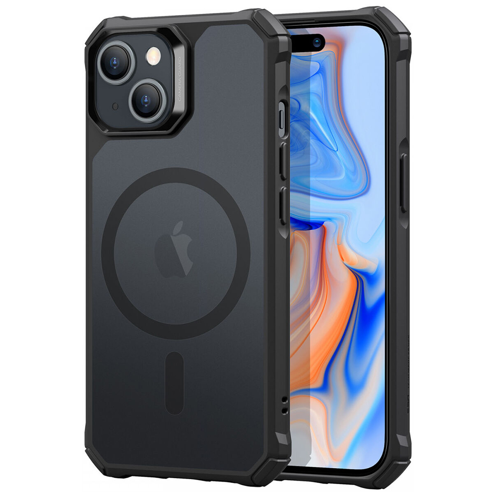 ESR Air Armor HaloLock kryt pre - iPhone 15 Plus - Frosted Čierna KF2315528