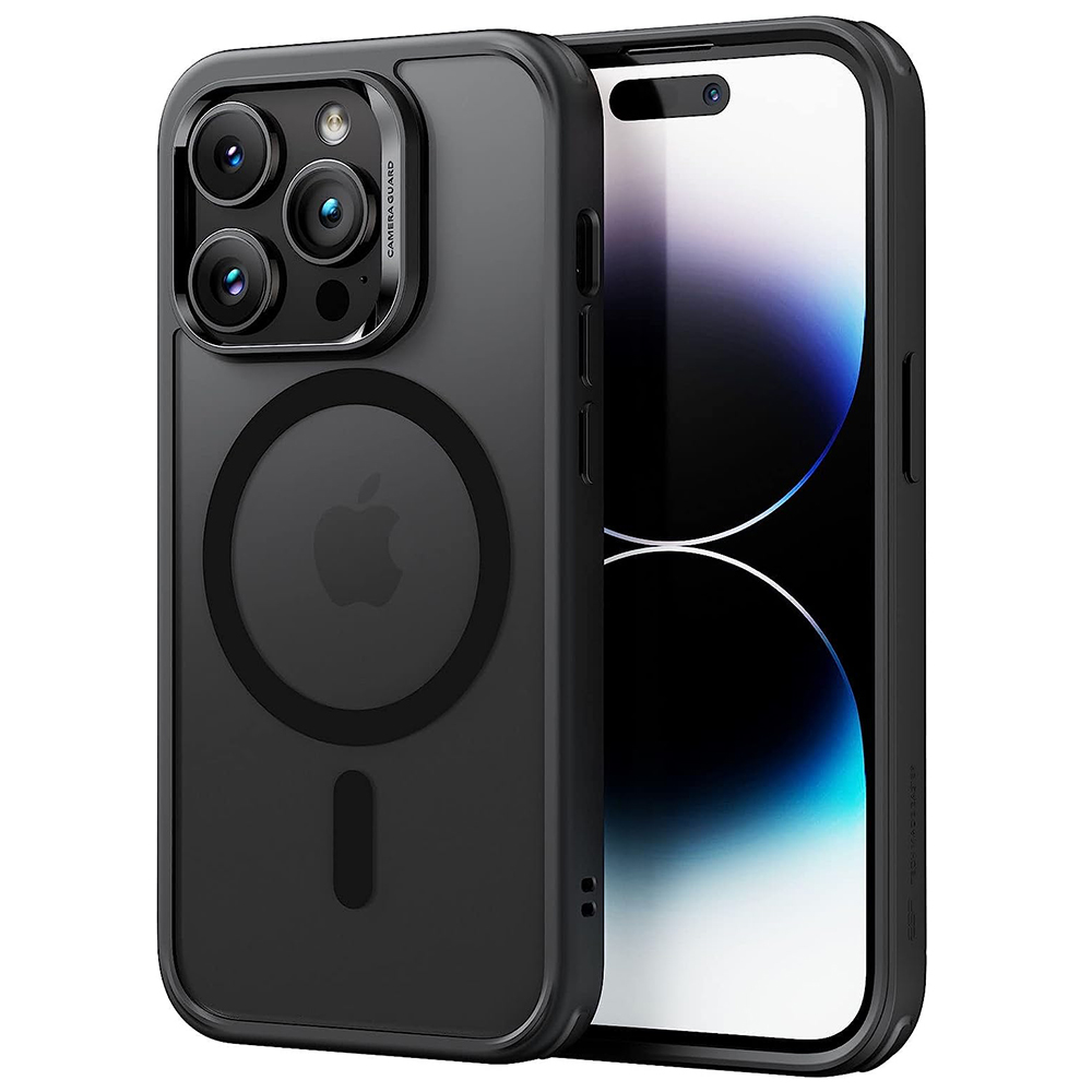 ESR Classic Hybrid HaloLock kryt pre - iPhone 14 Pro - Frosted Čierna KF2316262