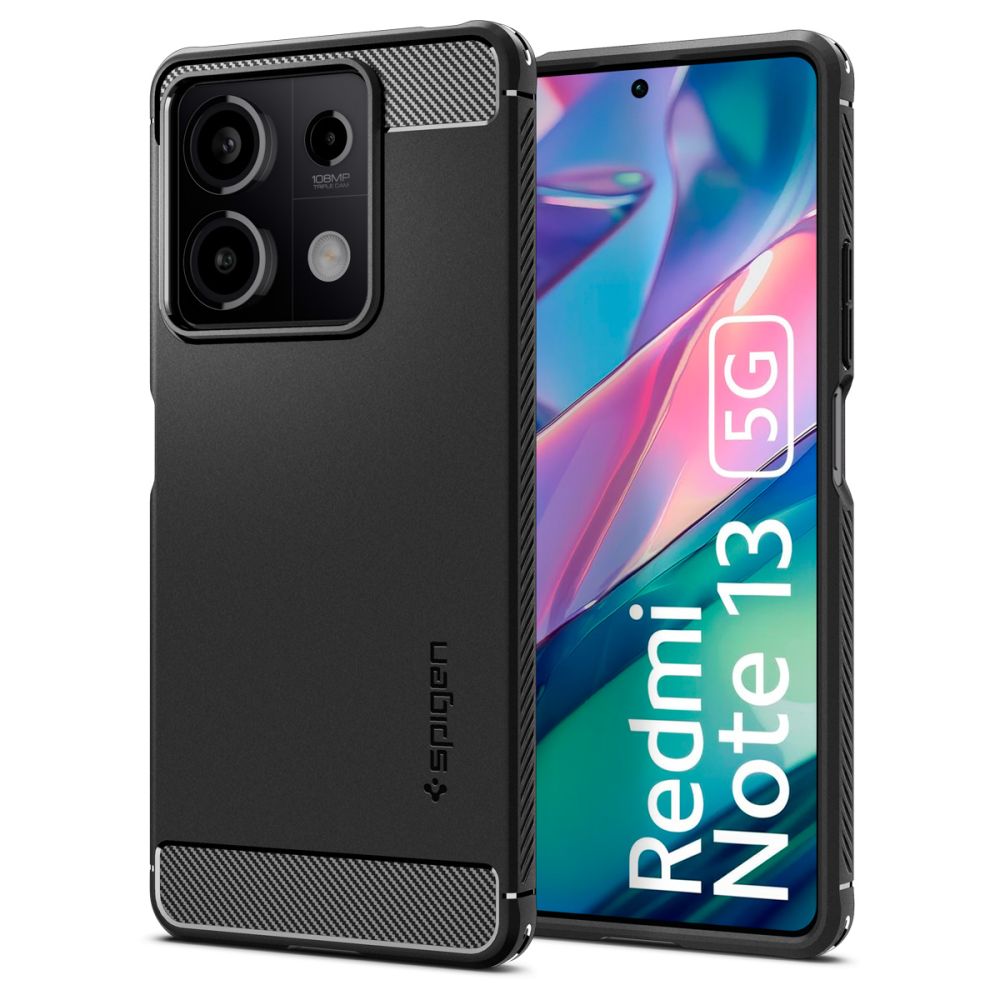 Spigen Rugged Armor kryt pre - Xiaomi Redmi Note 13 5G - Čierna KF2321121
