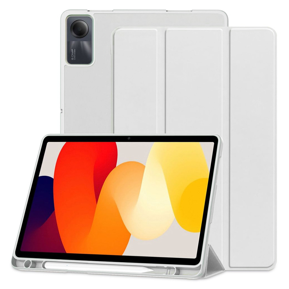 Techsuit Sklopný obal Flex Trifold (s držiakom na pero) - Xiaomi Redmi Pad SE - Sivá KF2321544