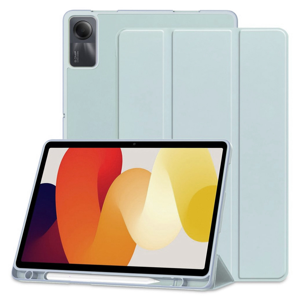 Techsuit Sklopný obal Flex Trifold (s držiakom na pero) - Xiaomi Redmi Pad SE - Sky Modrá KF2321547