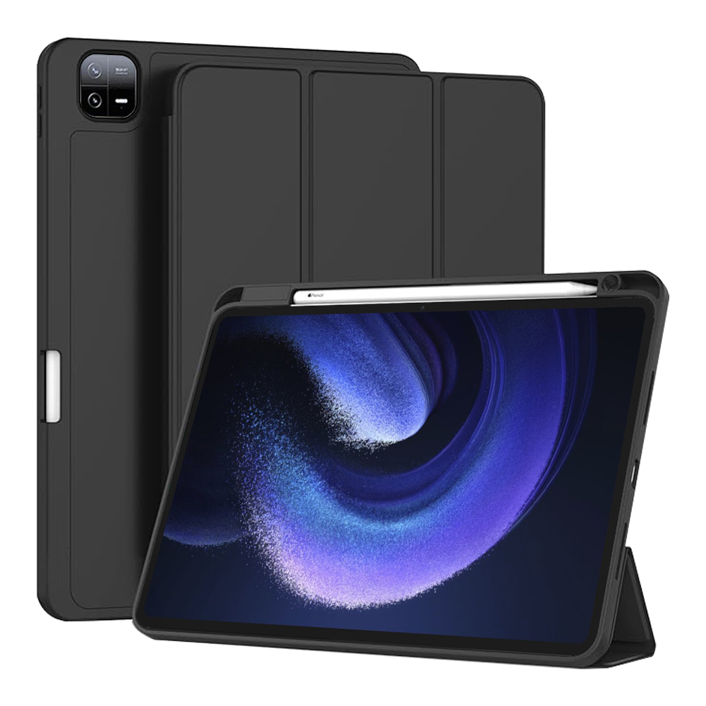 Techsuit Sklopný obal Flex Trifold (s držiakom na pero) - Xiaomi Pad 6 / Pad 6 Pro - Čierna KF2321860