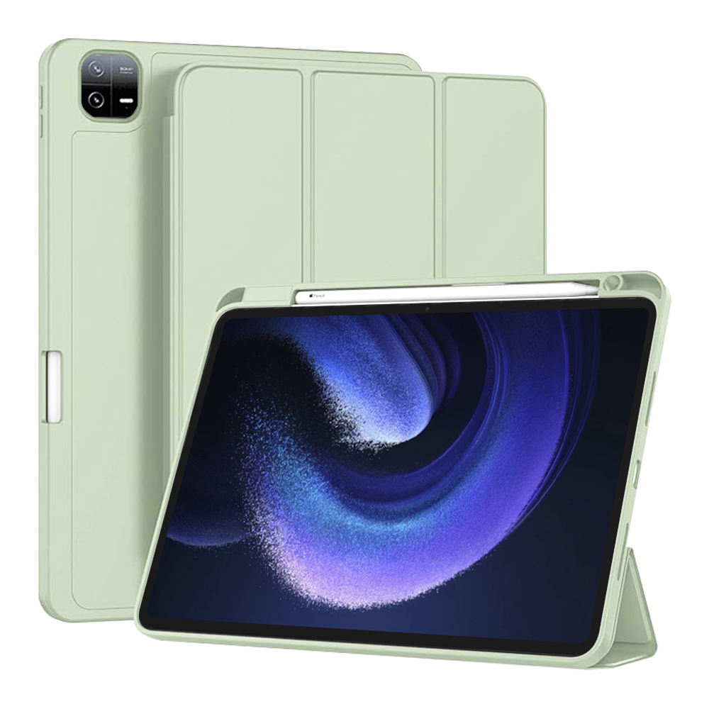 Techsuit Sklopný obal Flex Trifold (s držiakom na pero) - Xiaomi Pad 6 / Pad 6 Pro - Matcha Zelená KF2321870