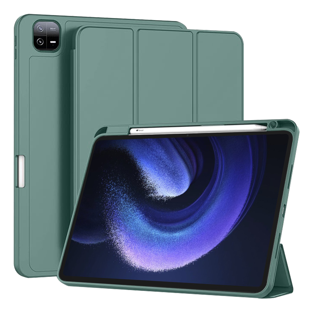 Techsuit Sklopný obal Flex Trifold (s držiakom na pero) - Xiaomi Pad 6 / Pad 6 Pro - Zelená KF2321869
