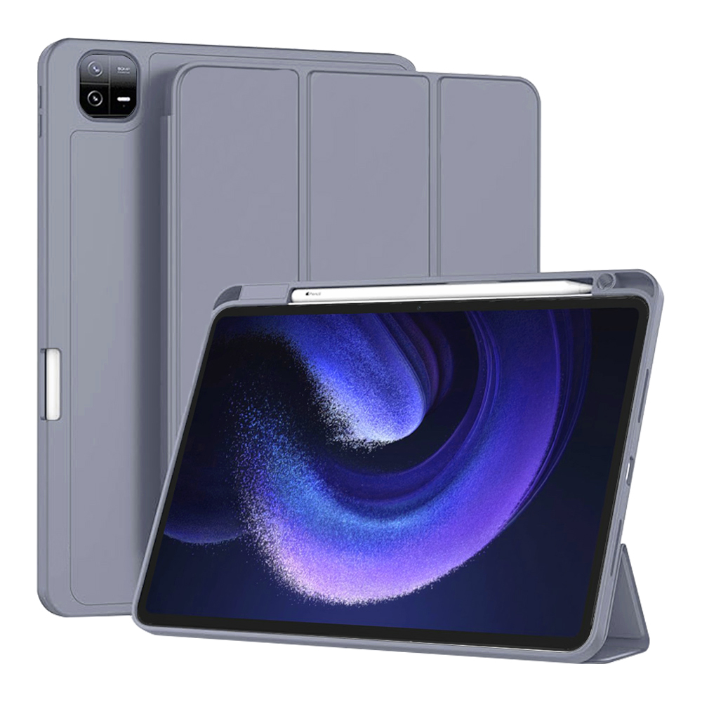 Techsuit Sklopný obal Flex Trifold (s držiakom na pero) - Xiaomi Pad 6 / Pad 6 Pro - Fialová KF2321868