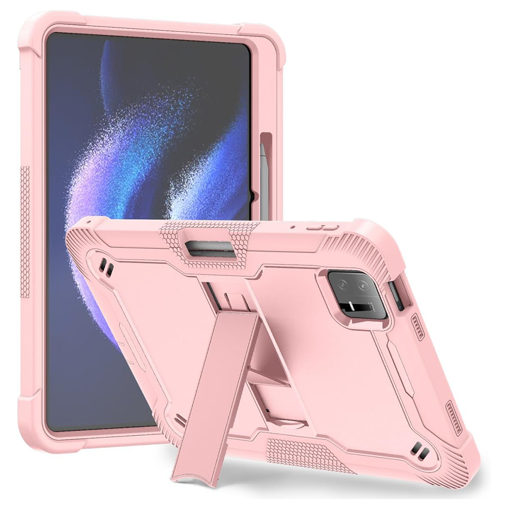 Techsuit Ochranný kryt Rugged TabShell + ochranná fólia na displej - Xiaomi Pad 6 / Pad 6 Pro - Ružovo Zlatá KF2326993