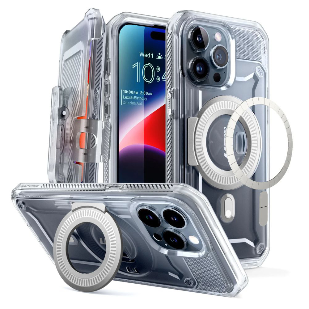 Supcase Unicorn Beetle Pro MagSafe kryt na - iPhone 15 Pro - Priehľadná KF2328241