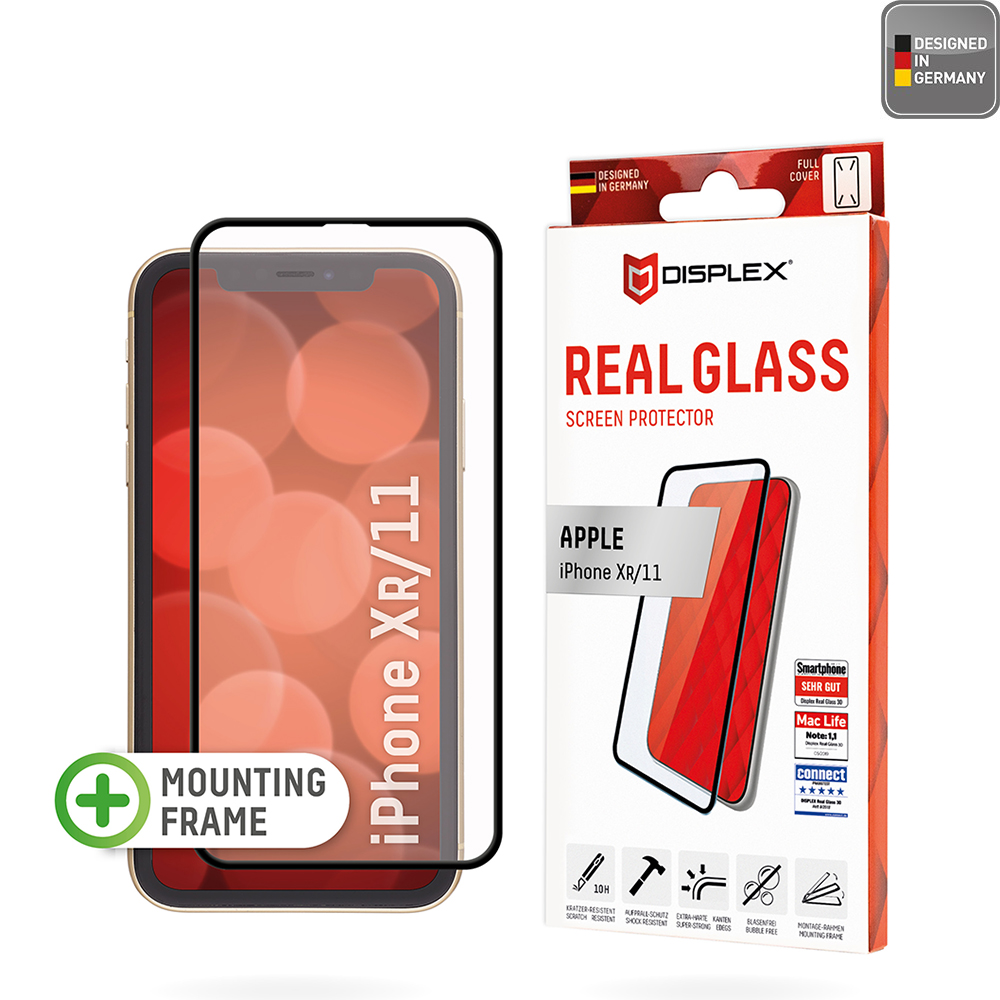 Displex Premium sklo s plným pokrytím - iPhone XR / 11 - Čierna KF2324157