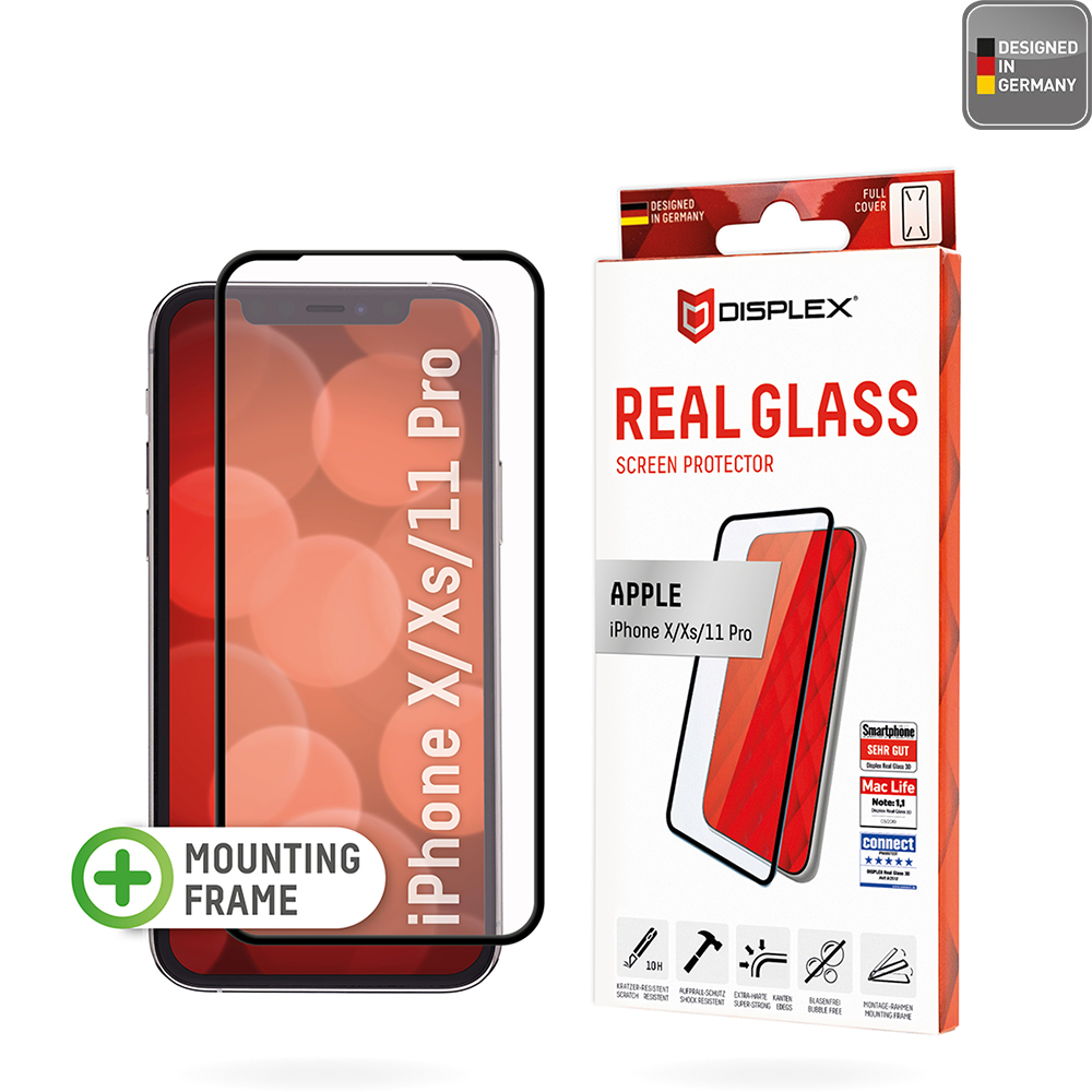 Displex Premium sklo s plným pokrytím - iPhone X / XS / 11 Pro - Čierna KF2324159