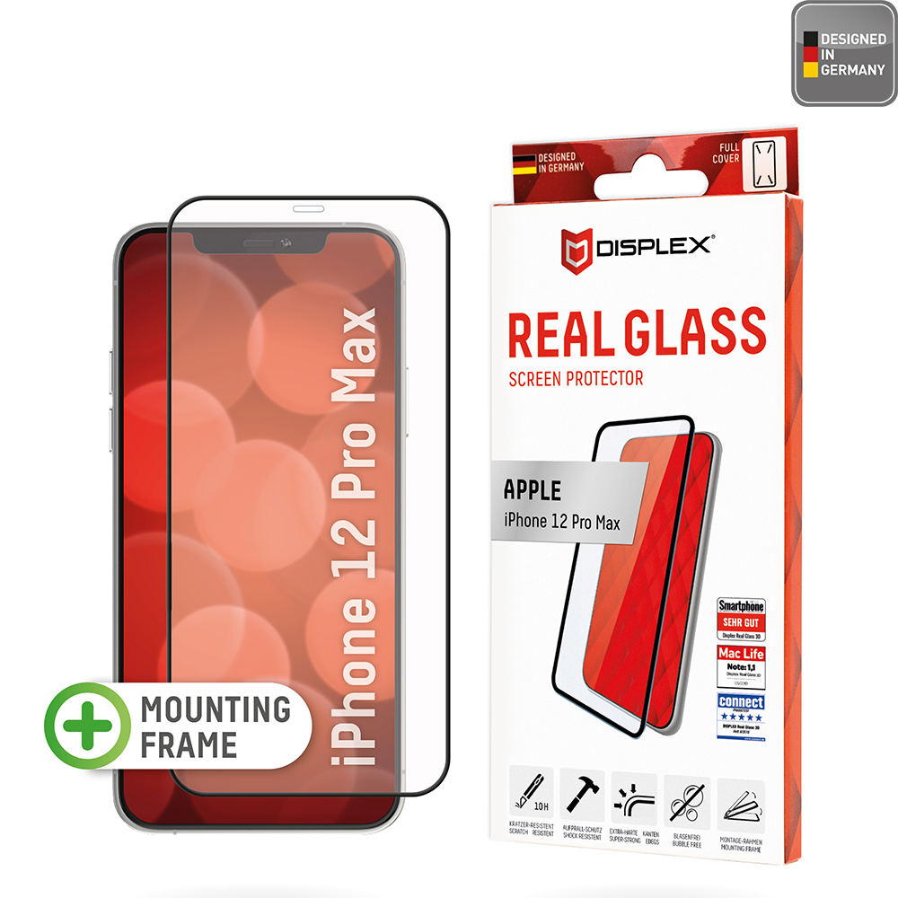 Displex Premium sklo s plným pokrytím - iPhone 12 Pro Max - Čierna KF2324156