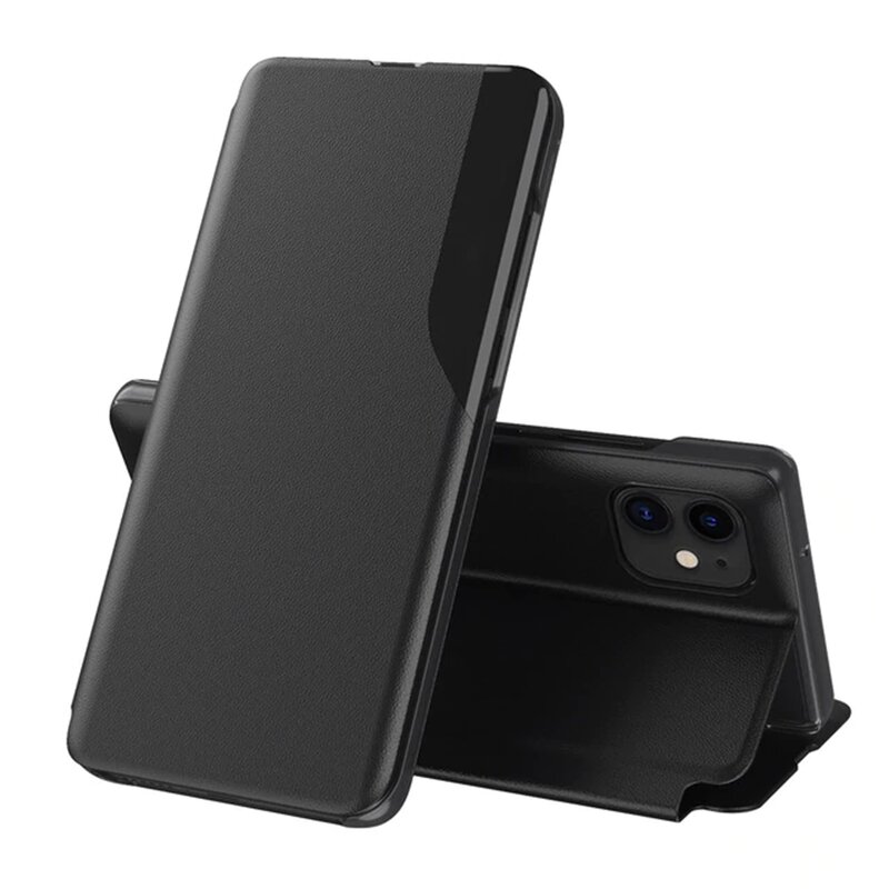 Techsuit eFold Séria otvárací obal - iPhone 12 / 12 Pro - Čierny KF233581