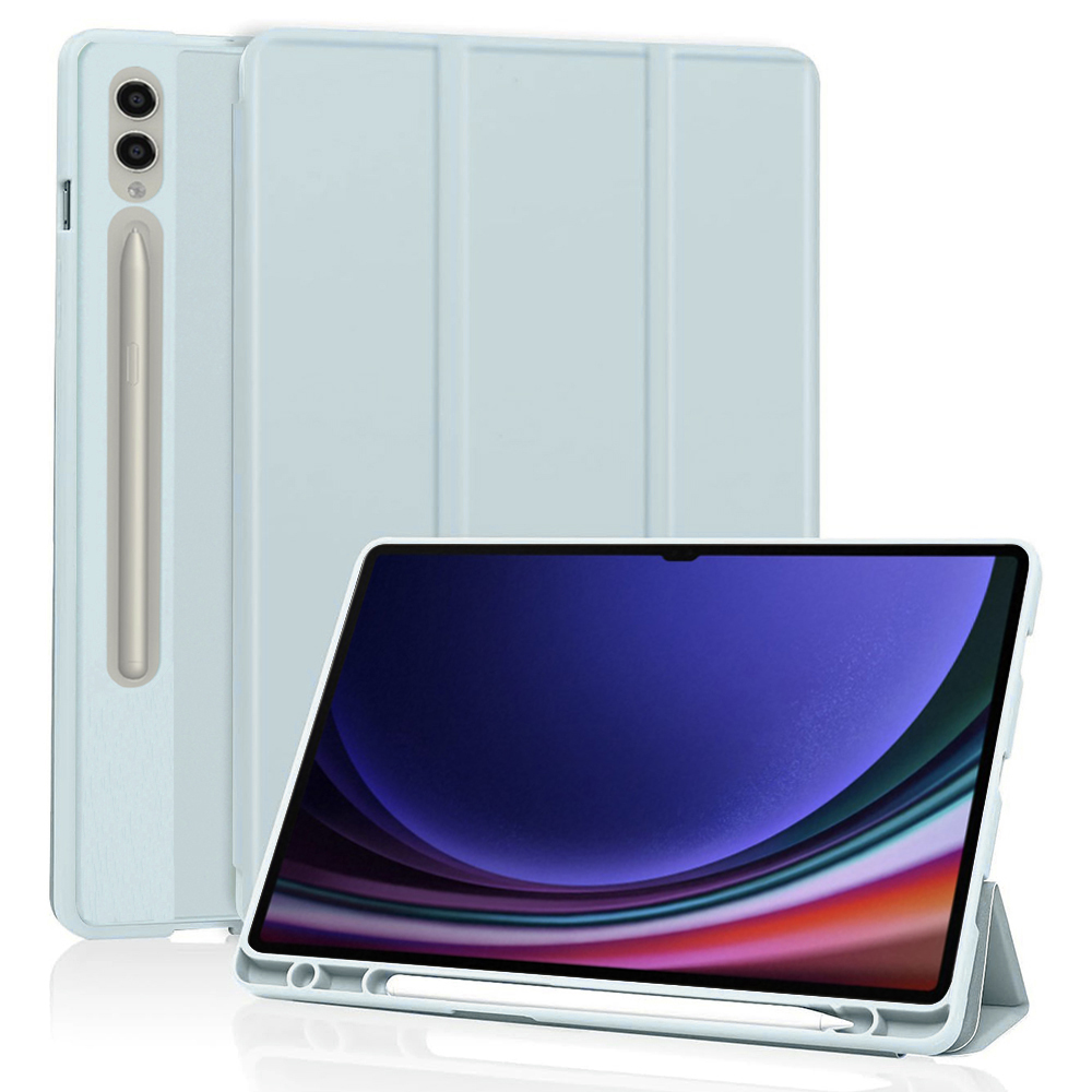 Techsuit Flex Trifold ochranné puzdro (s držiakom na pero) - Samsung Galaxy Tab S9 Ultra - Sky Modrá KF2321350