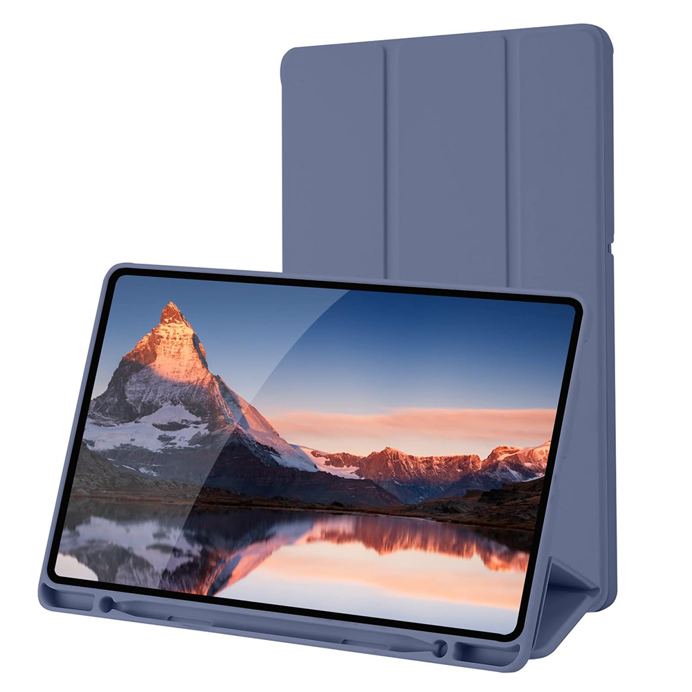 Techsuit Flex Trifold ochranné puzdro (s držiakom na pero) - Samsung Galaxy Tab S6 Lite (2020/2022/2024) - Fialová KF2321939