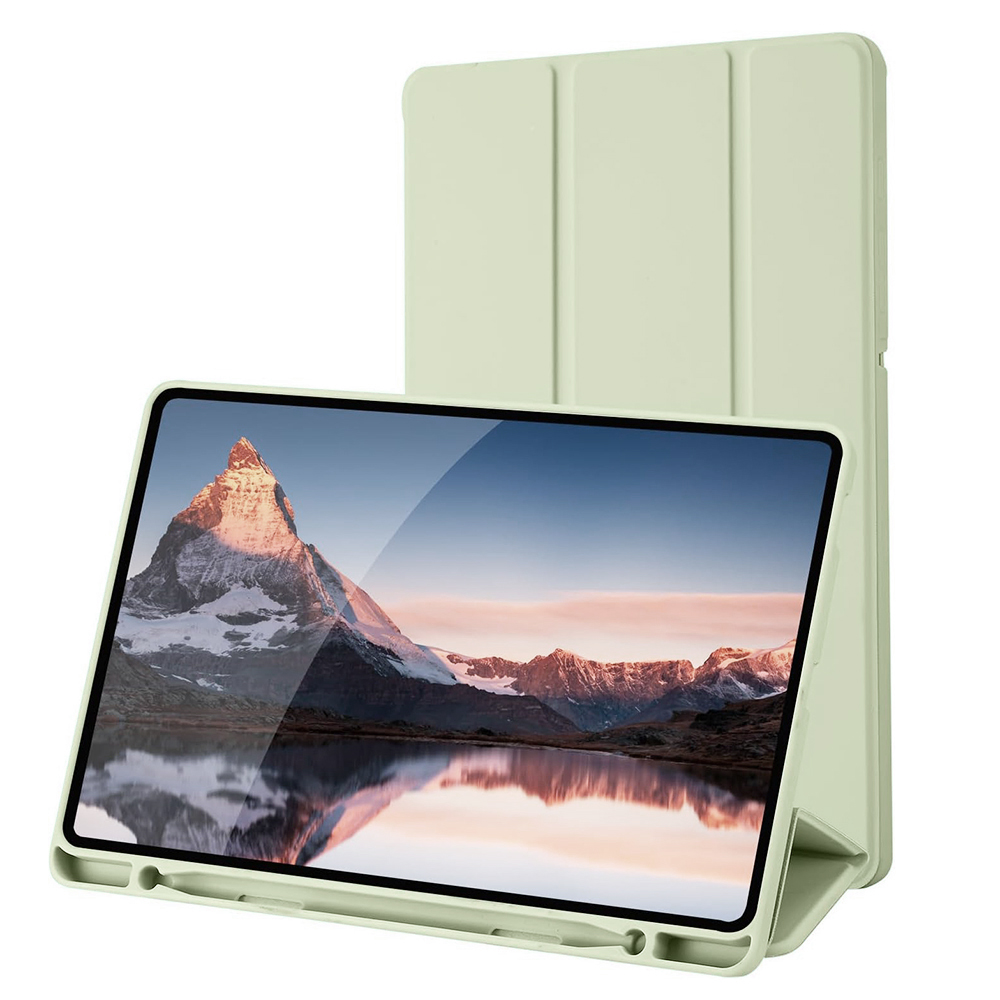Techsuit Flex Trifold ochranné puzdro (s držiakom na pero) - Samsung Galaxy Tab S6 Lite (2020/2022/2024) - Matcha Zelená KF2321941