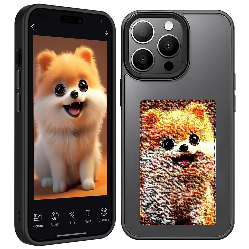 Techsuit SmartScreen NFC inteligentný obal - iPhone 14 Pro Max - Čierny KF2330385