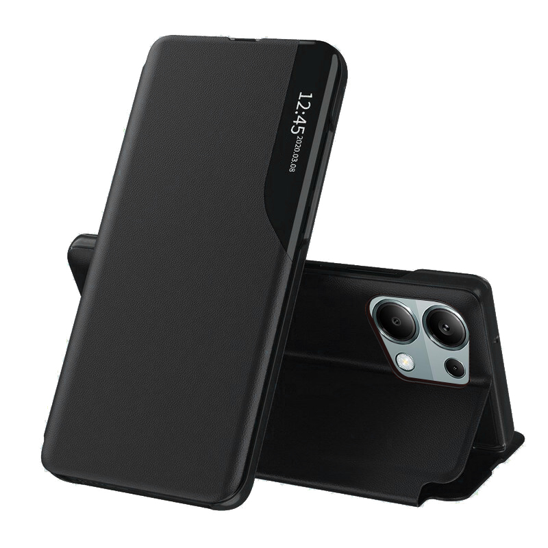 Techsuit eFold Séria otvárací Ochranný Obal - Xiaomi Redmi Note 13 Pro 4G / Poco M6 Pro 4G - Čierna KF2318734
