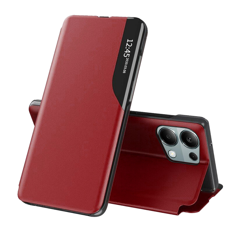 Techsuit eFold Séria otvárací Ochranný Obal - Xiaomi Redmi Note 13 Pro 4G / Poco M6 Pro 4G - Červená KF2318736
