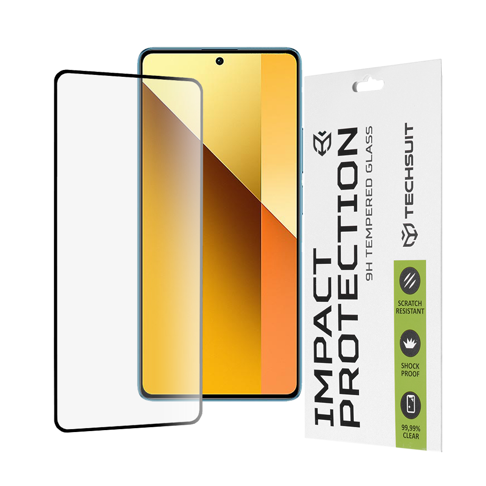 Techsuit 111D Full cover / plne lepiace sklo - Xiaomi Redmi Note 13 5G - Čierne KF2317161