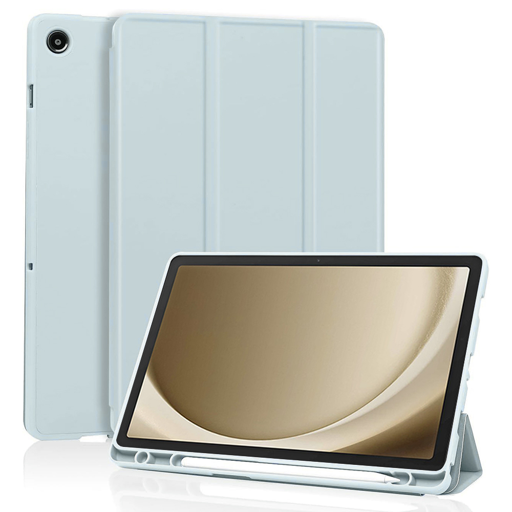 Techsuit Flex Trifold Puzdro (s držiakom na ceruzku) - Samsung Galaxy Tab A9 Plus - Svetlomodré KF2321669