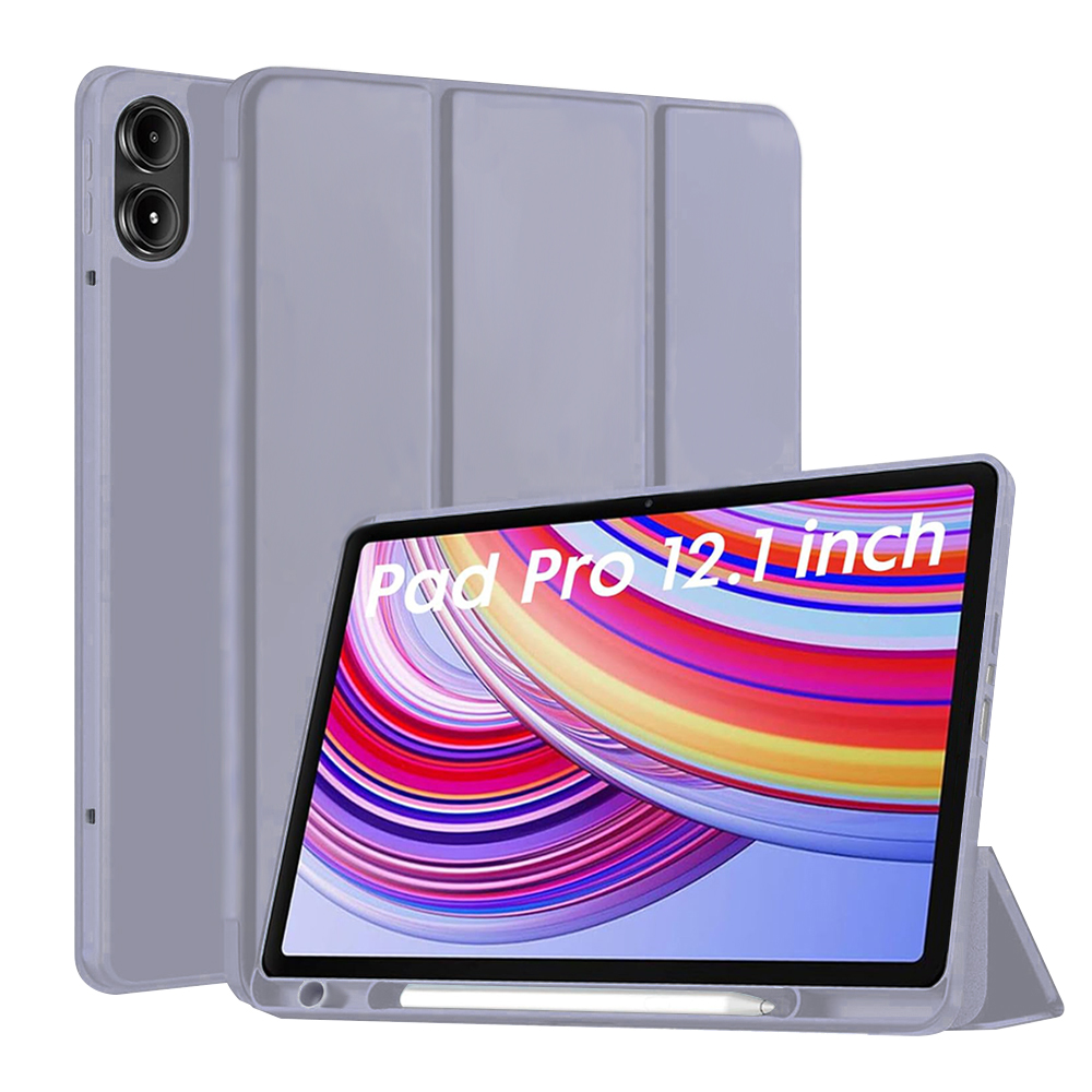 Techsuit Flex Trifold Puzdro (s držiakom na ceruzku) - Xiaomi Redmi Pad Pro / Poco Pad - Fialové KF2331125