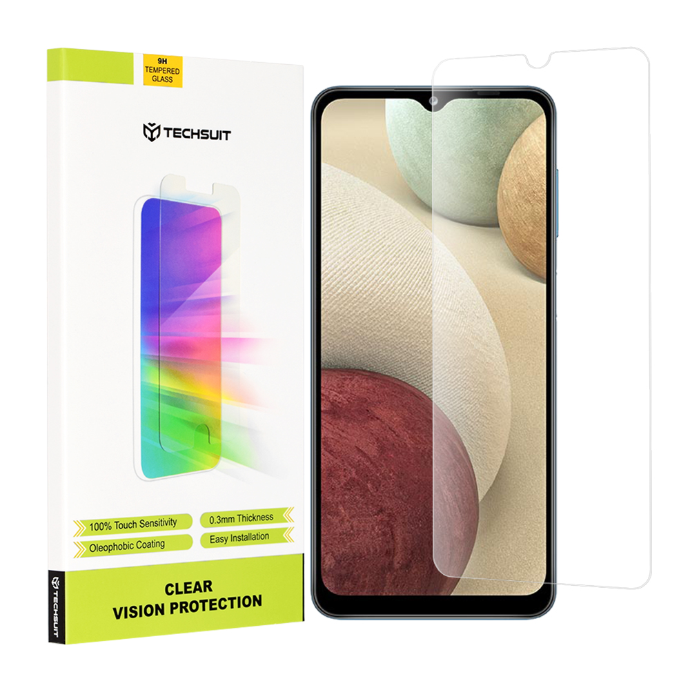Techsuit Clear Vision Glass Ochranné sklo pre Samsung Galaxy A12 / A12 Nacho / A02 / M02 / M12 / F12 / A32 5G - Priehľadné KF2311847