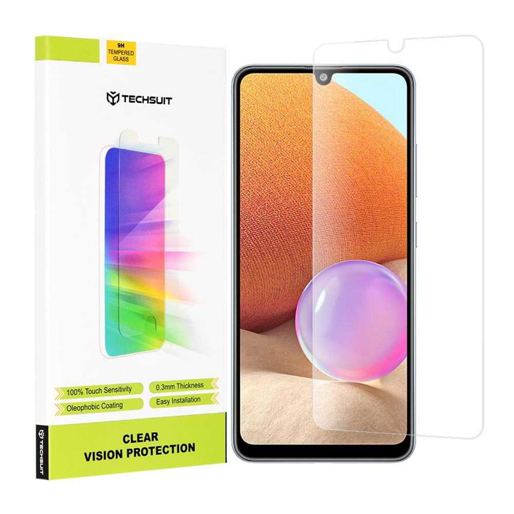 Techsuit Clear Vision Glass Ochranné sklo pre Samsung Galaxy A32 4G - Priehľadné KF2311850