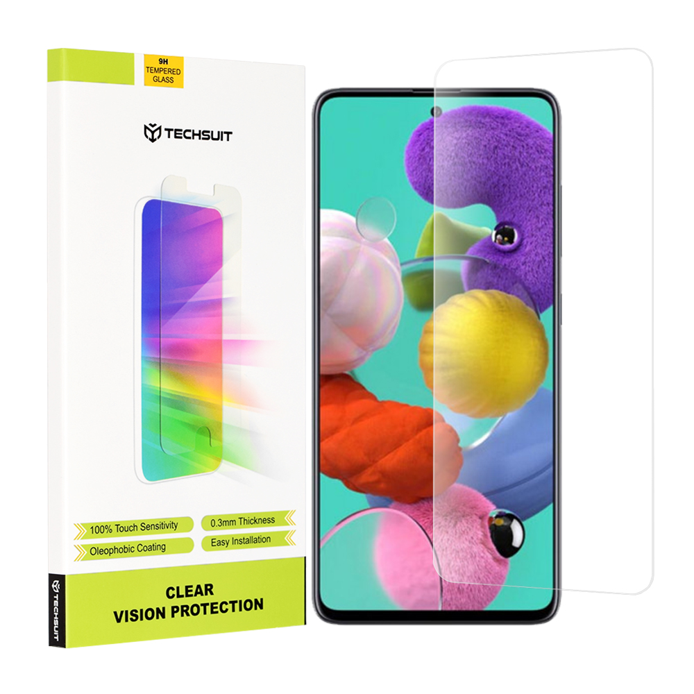 Techsuit Clear Vision Glass Ochranné sklo pre Samsung Galaxy A51 4G / A51 5G - Priehľadné KF2311907