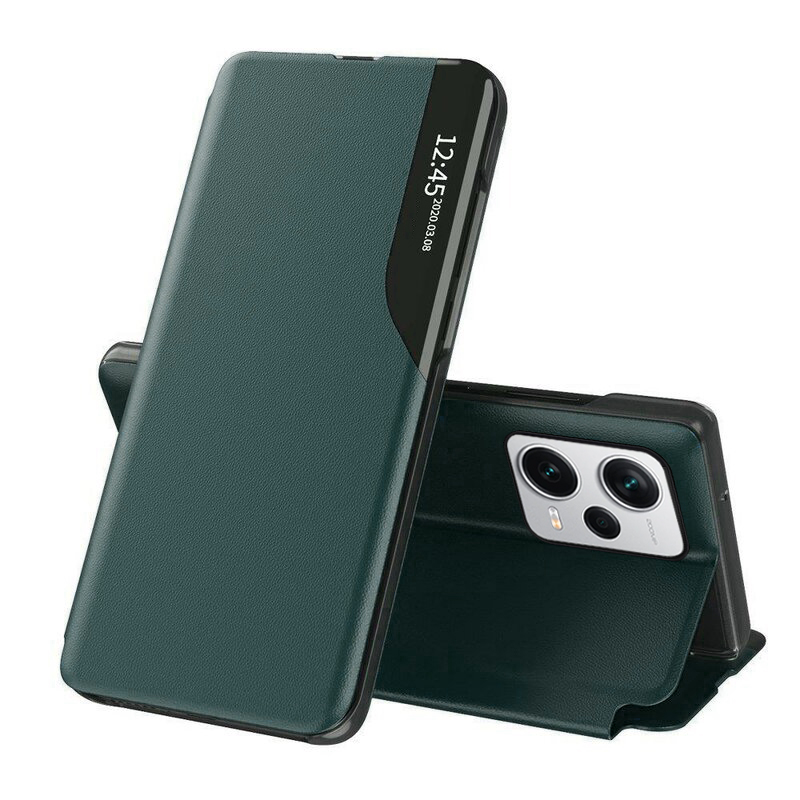Techsuit eFold Séria otvárací Ochranný Obal - Xiaomi Redmi Note 12 Pro 5G / Poco X5 Pro - Tmavozelený KF2312881