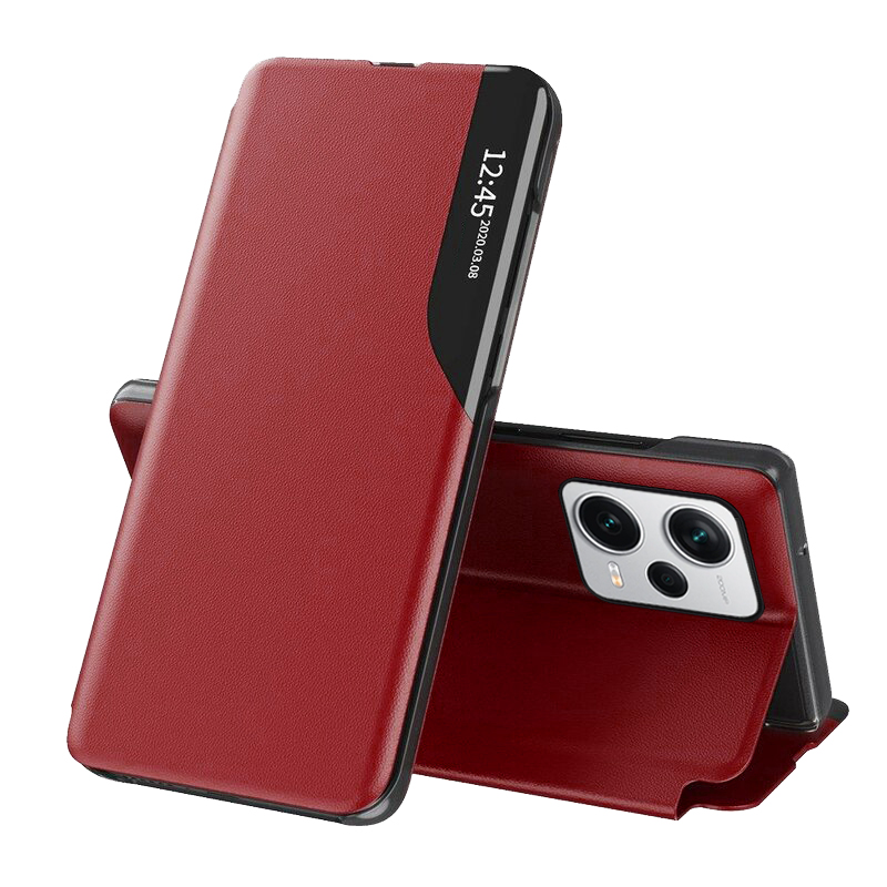 Techsuit eFold Séria otvárací Ochranný Obal - Xiaomi Redmi Note 12 Pro 5G / Poco X5 Pro - Červený KF2312882