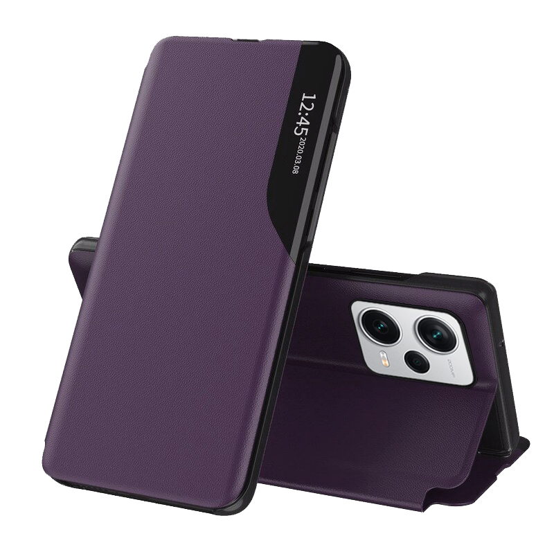 Techsuit eFold Séria otvárací Ochranný Obal - Xiaomi Redmi Note 12 Pro 5G / Poco X5 Pro - Fialový KF2312884