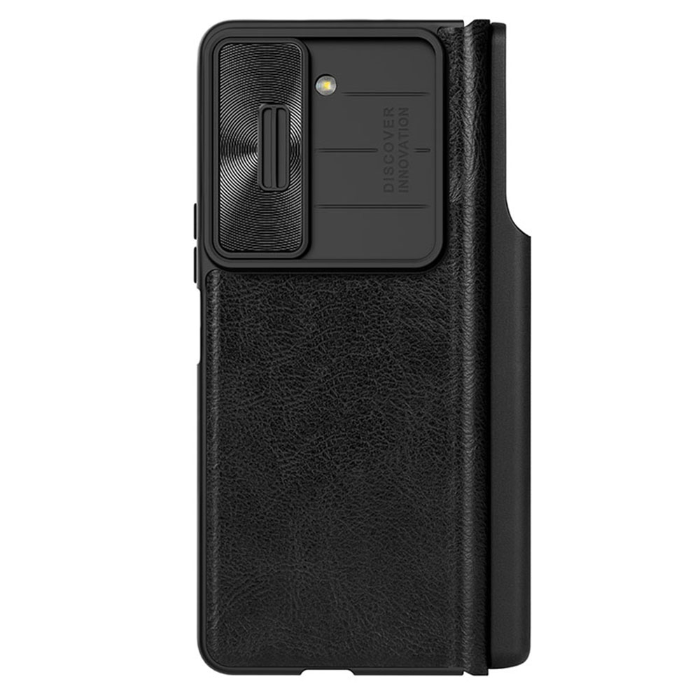 Nillkin Qin Pro Leather Case - otvárací kryt pre Samsung Galaxy Z Fold5 - Čierny KF2315757