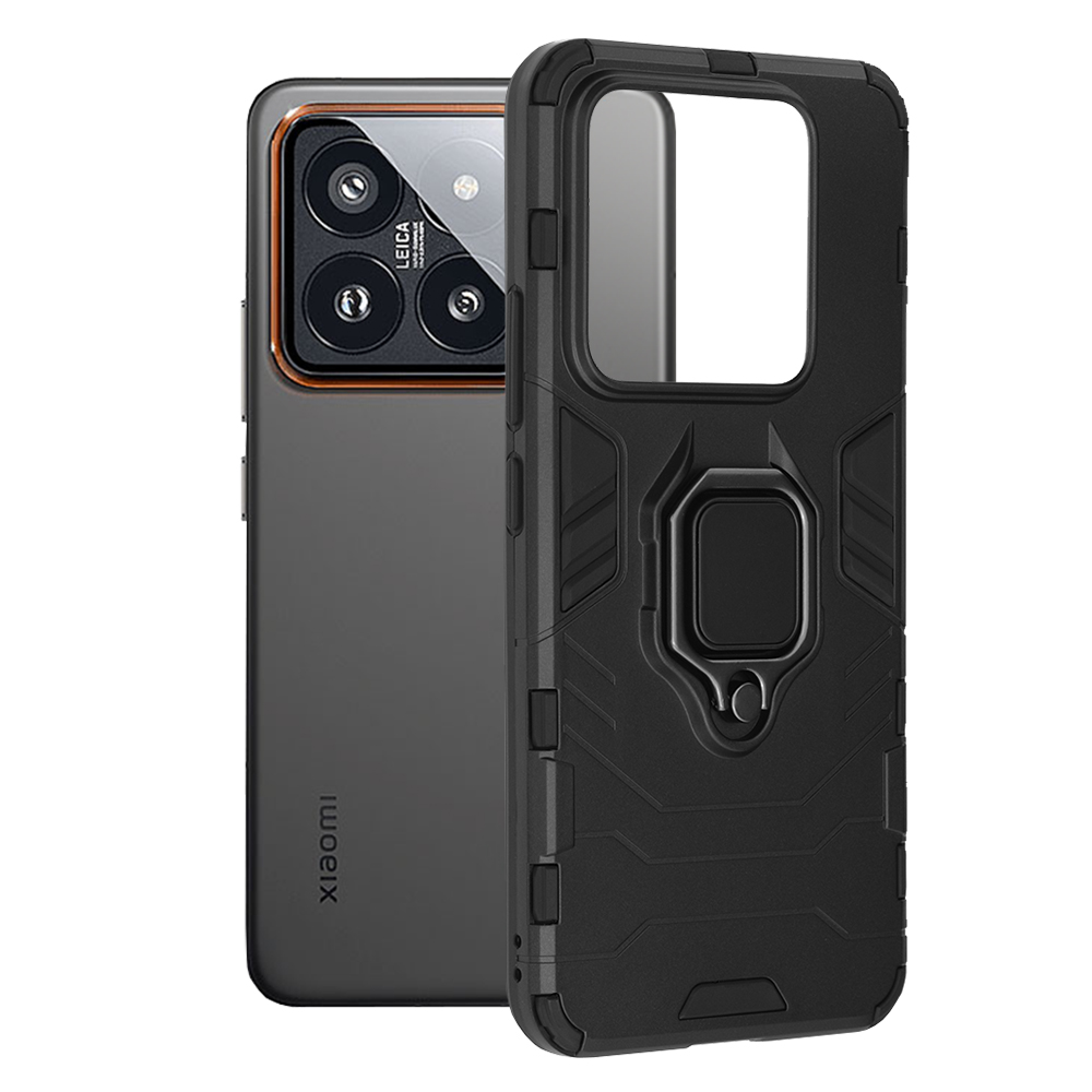 Techsuit Silicone Shield ochranný Obal - Xiaomi 14 Pro - Čierny KF2317570