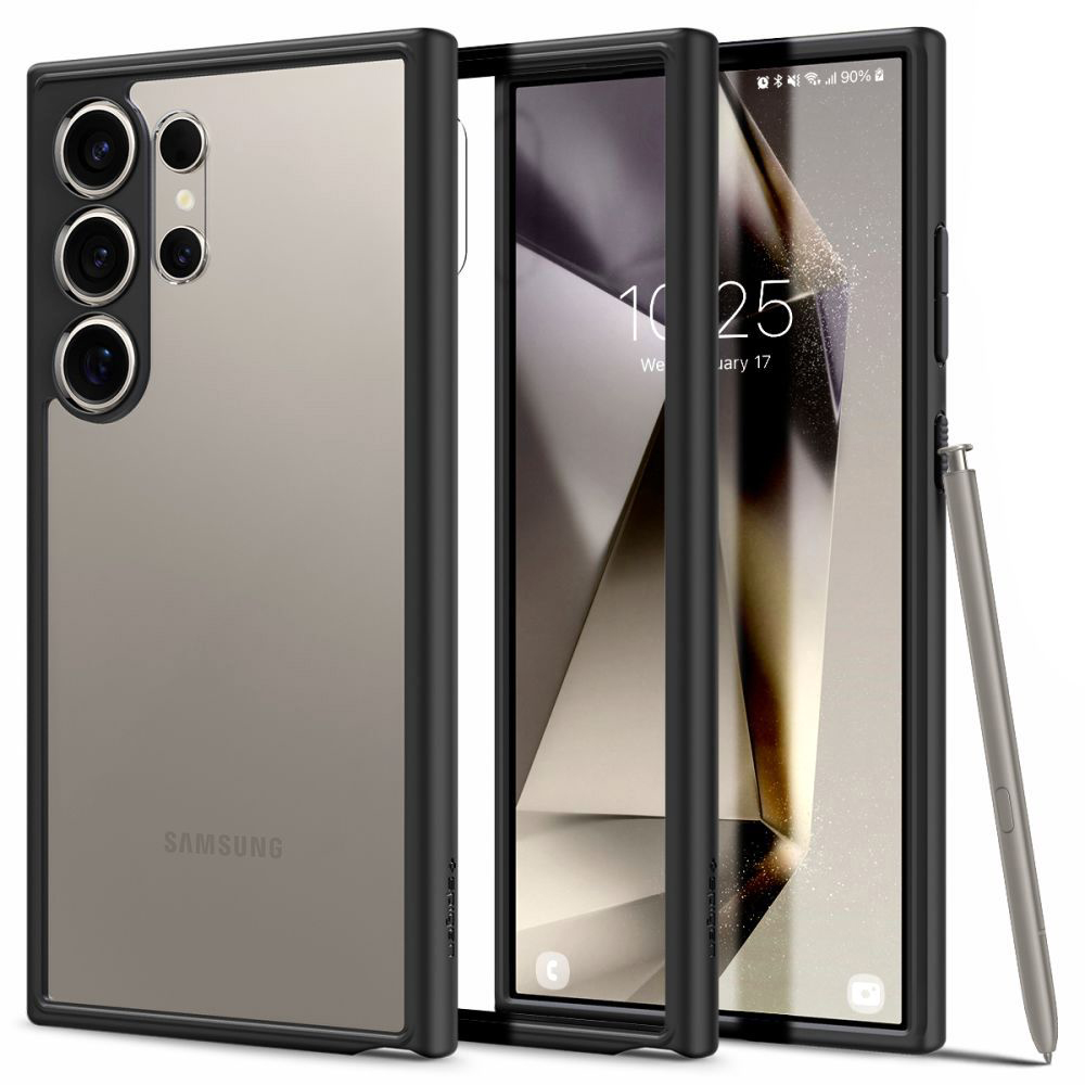 Spigen Ultra Hybrid ochranné Puzdro pre Samsung Galaxy S24 Ultra - Matná čierna KF2318856