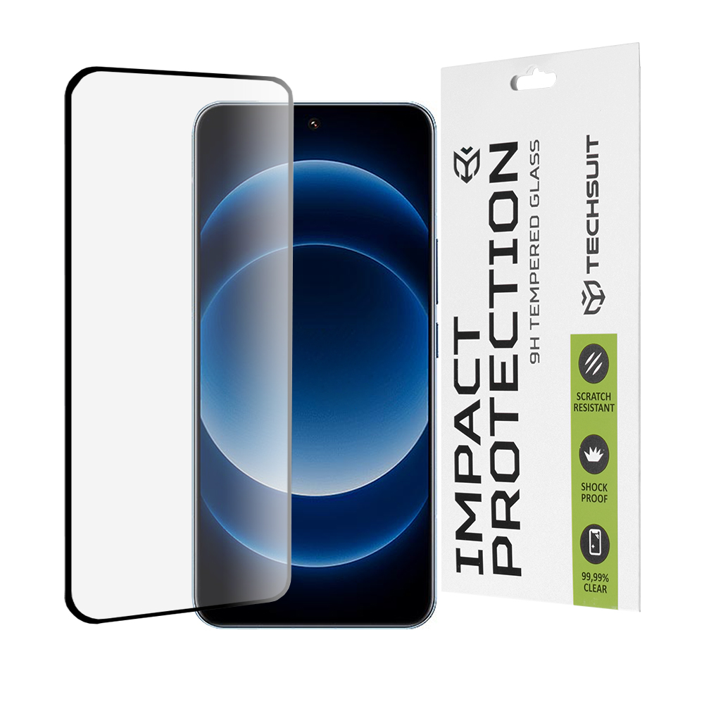 Techsuit 111D 3D zakrivené ochranné sklo s plným lepidlom pre Xiaomi 14 Ultra - Čierne KF2320332