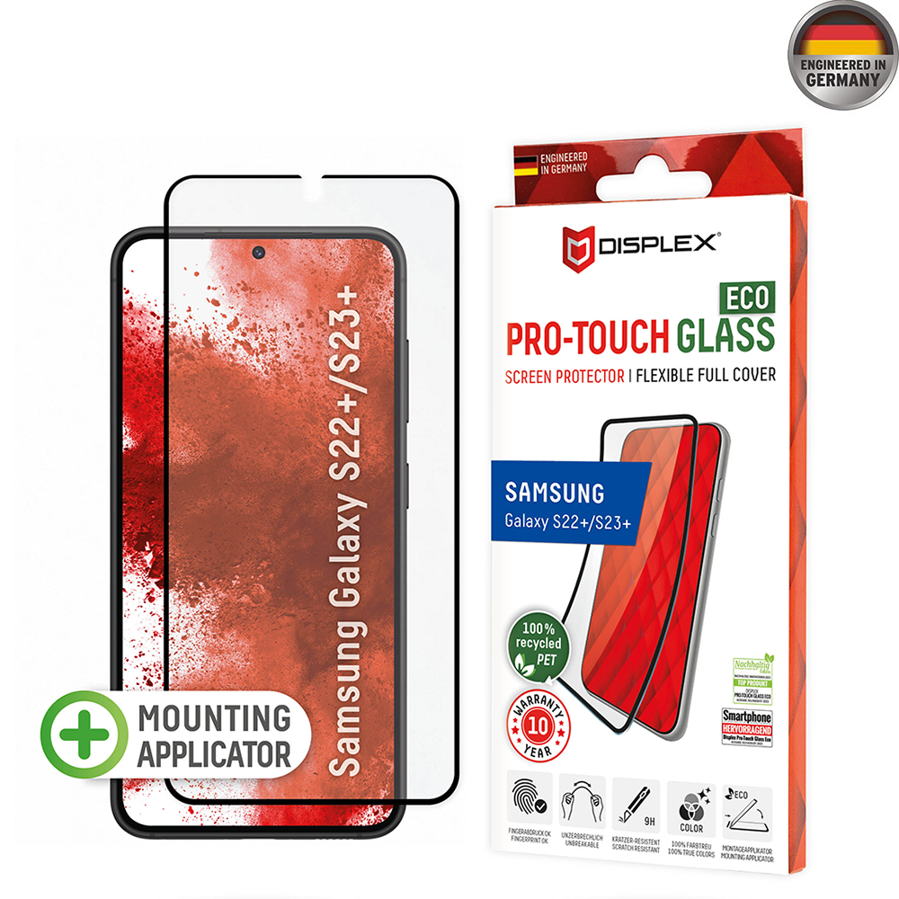 Displex Premium Pro Touch FlexiGlass Eco - Ochranné Sklo na Samsung Galaxy S22 Plus 5G / S23 Plus - Čierny KF2324418