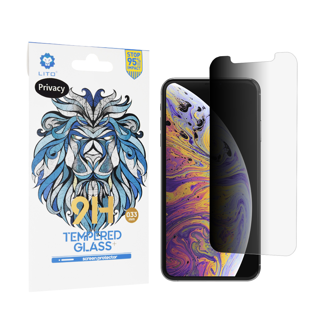 Lito 2.5D Classic Glass - Ochranné sklo pre iPhone XS Max / 11 Pro Max - Anti-spy KF2317620
