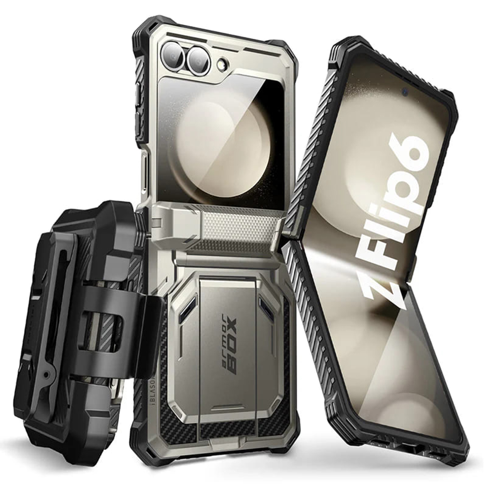i-Blason Blason Armorbox Ochranný Kryt - Samsung Galaxy Z Flip6 - Titánovo Sivý KF2335252