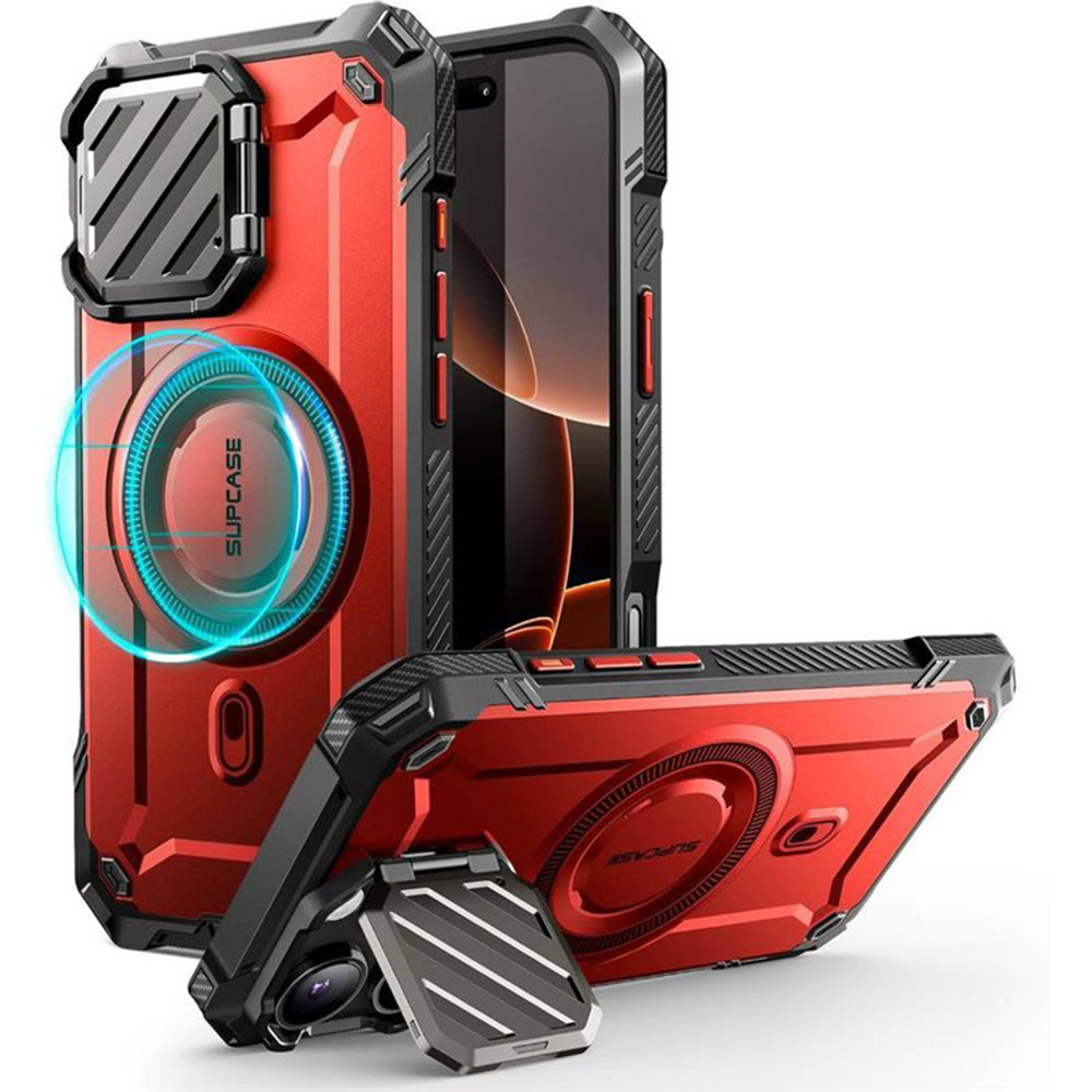 Supcase Unicorn Beetle XT MagSafe Ochranný Kryt - iPhone 16 Pro Max - Rudý KF2337631