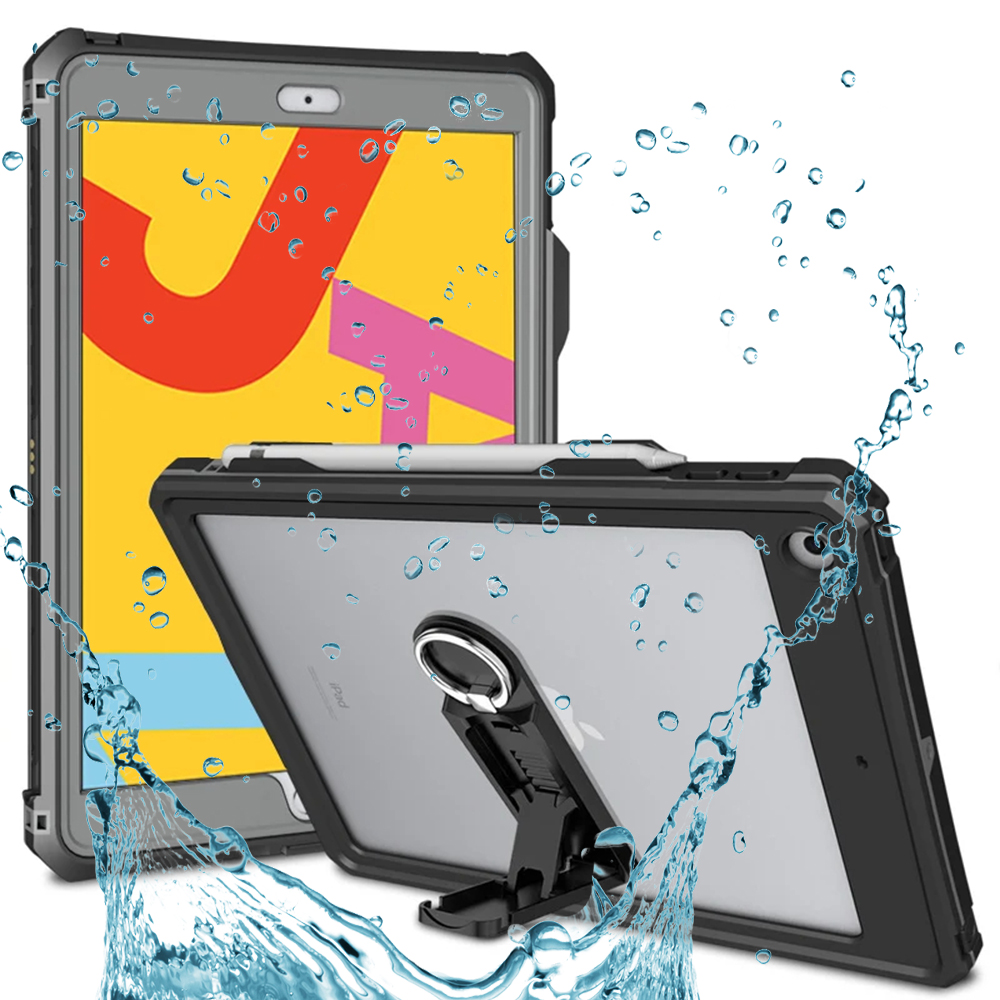 ShellBox Vodotesné Ochranné Puzdro IP68 - iPad 10.2" (2019 / 2020 / 2021) - Čierne KF2325595