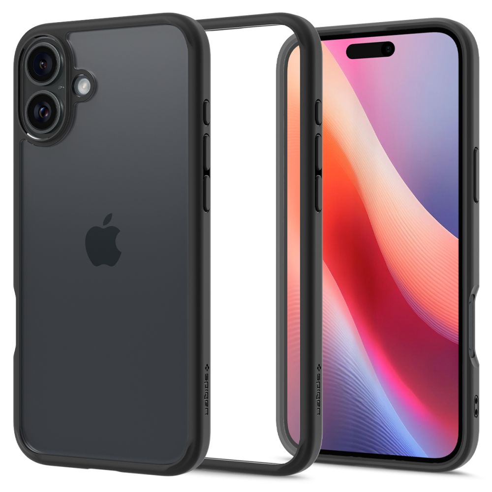Spigen Ultra Hybrid priehľadný kryt pre iPhone 16 Plus - matný čierny KF2338600