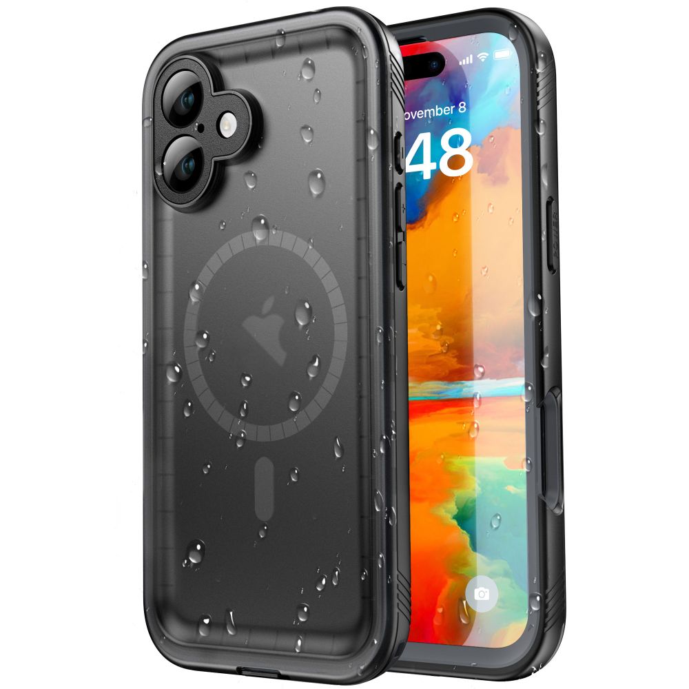 ShellBox vodotesné puzdro IP68 pre iPhone 16 Plus - čierny KF2338862