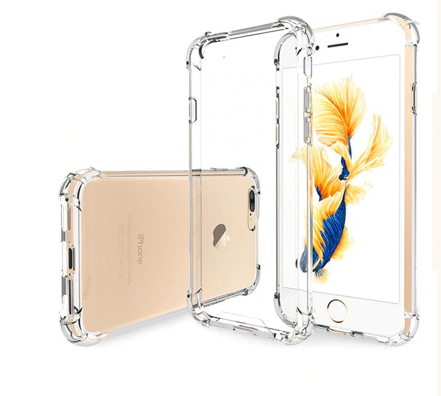 Transparentné AntiShock silikónové puzdro pre iPhone Model iPhone: iPhone 8 Plus, 7 Plus