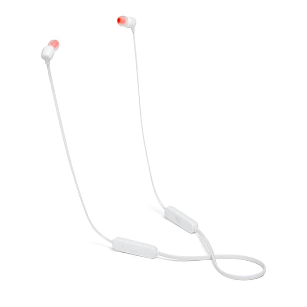 JBL Bluetooth Slúchadlá (Tune 115BT) - Bluetooth 4.2, In-Ear, Pure Bass, Multi-Point Pripojenie, s Mikrofónom - Biela KF2319689