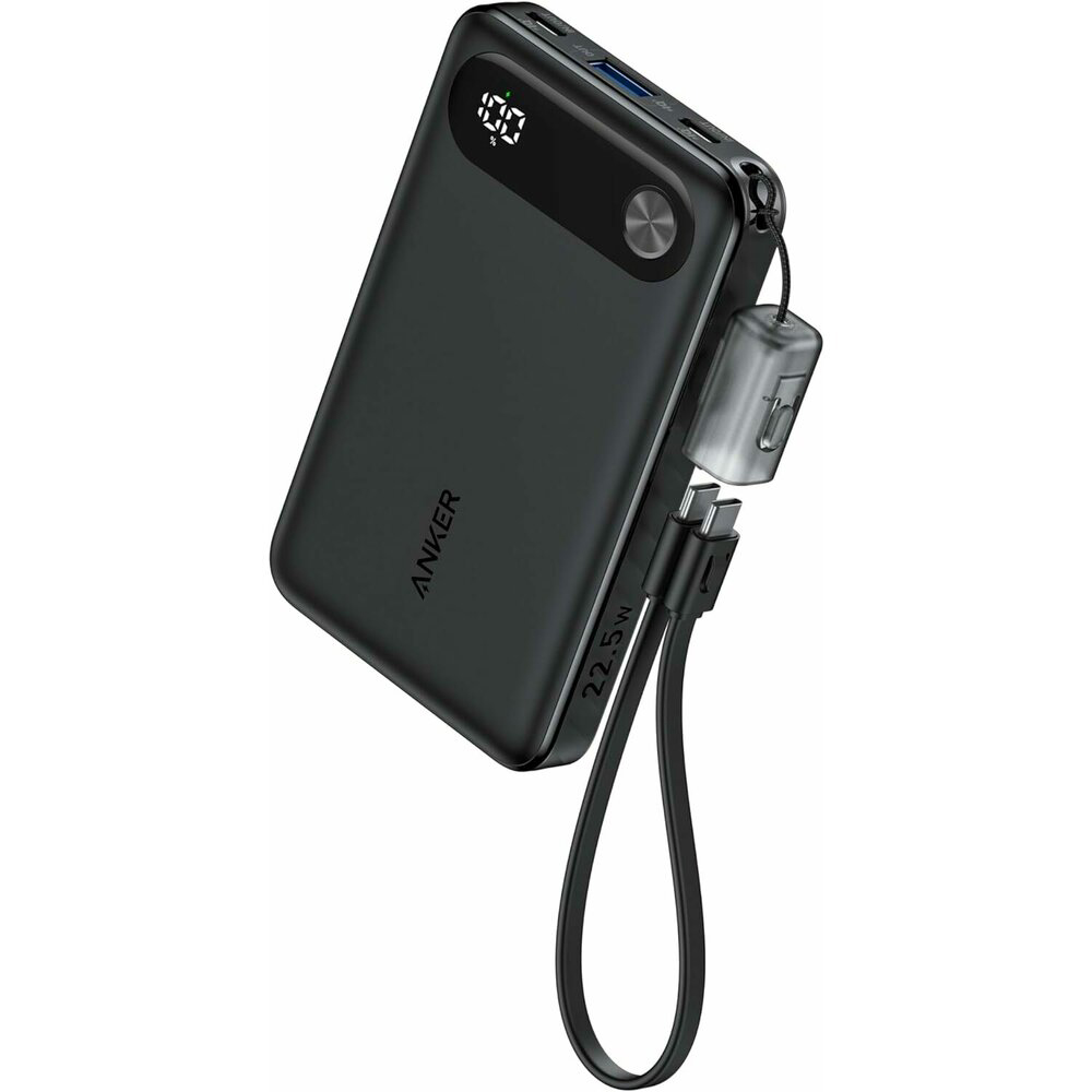Anker Power Bank PowerCore (A1257G11) - 2x Type-C, 1x USB, 10000mAh, 22.5W - Čierna KF2336893