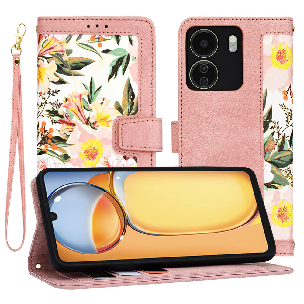 Techsuit FlipCraft otvárací obal pre - Xiaomi Redmi 13C 4G / Poco C65 - Sladká ružová KF2328667