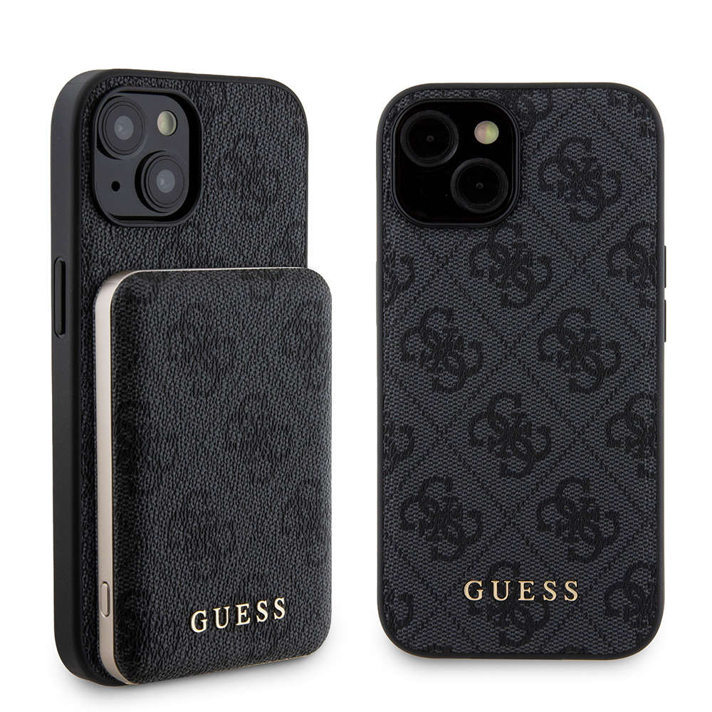 Guess Hardcase Powerbank MagSafe (GUBPM5P15S4GEMGK) puzdro pre - iPhone 15 - Čierna KF2340480