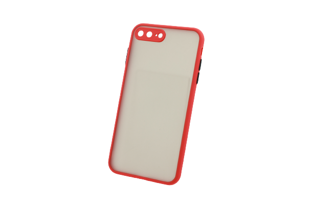 E-shop Bomba Kvalitný TPU obal matný pre iPhone - červený Model iPhone: iPhone 8 Plus, 7 Plus