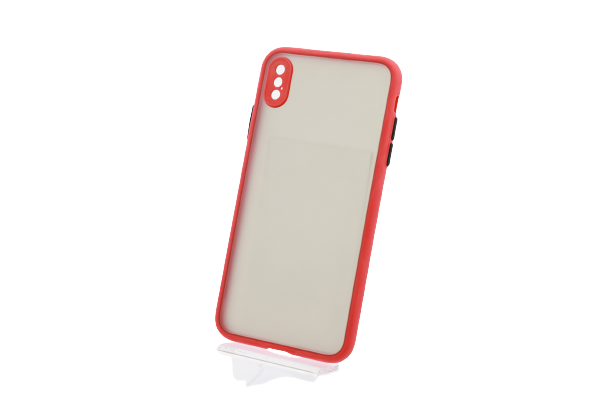 Kvalitný TPU obal matný pre iPhone - červený Model iPhone: iPhone XR